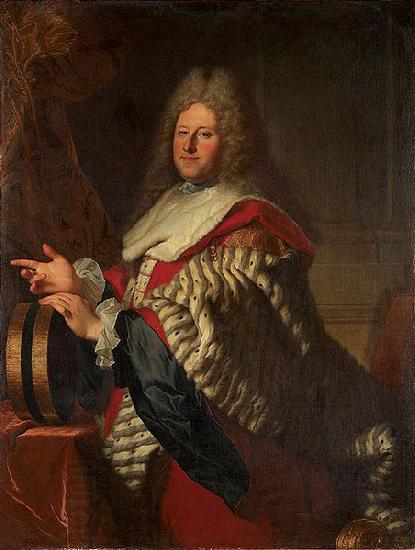 Hyacinthe Rigaud Portrait of Cardin Lebret oil painting picture